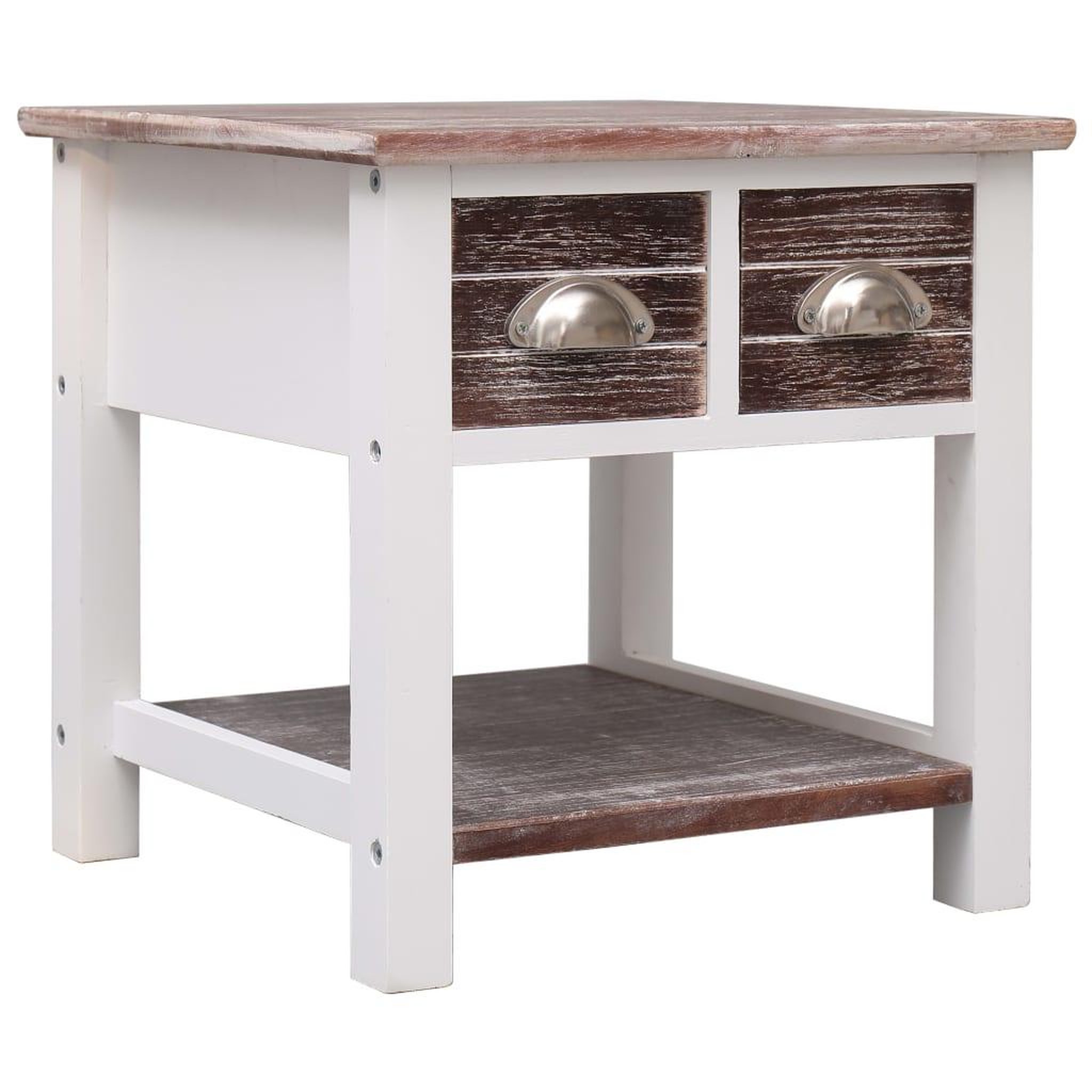 Voir la diapositive 1 : VIDAXL Table d'appoint Marron 40x40x40 cm Bois de Paulownia