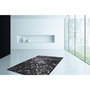 Voir la diapositive 2 : Paris Prix Tapis en Cuir Fait Main  Spark  Noir & Argent