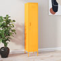 Voir la diapositive 1 : VIDAXL Armoire a casiers Jaune moutarde 35x46x180 cm Acier