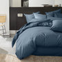 Voir la diapositive 2 : BATON ROUGE Housse de couette 100% percale de coton lavé 80fils/cm2