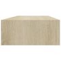 Voir la diapositive 5 : VIDAXL Etagere a tiroir murale chene 60x23,5x10 cm MDF