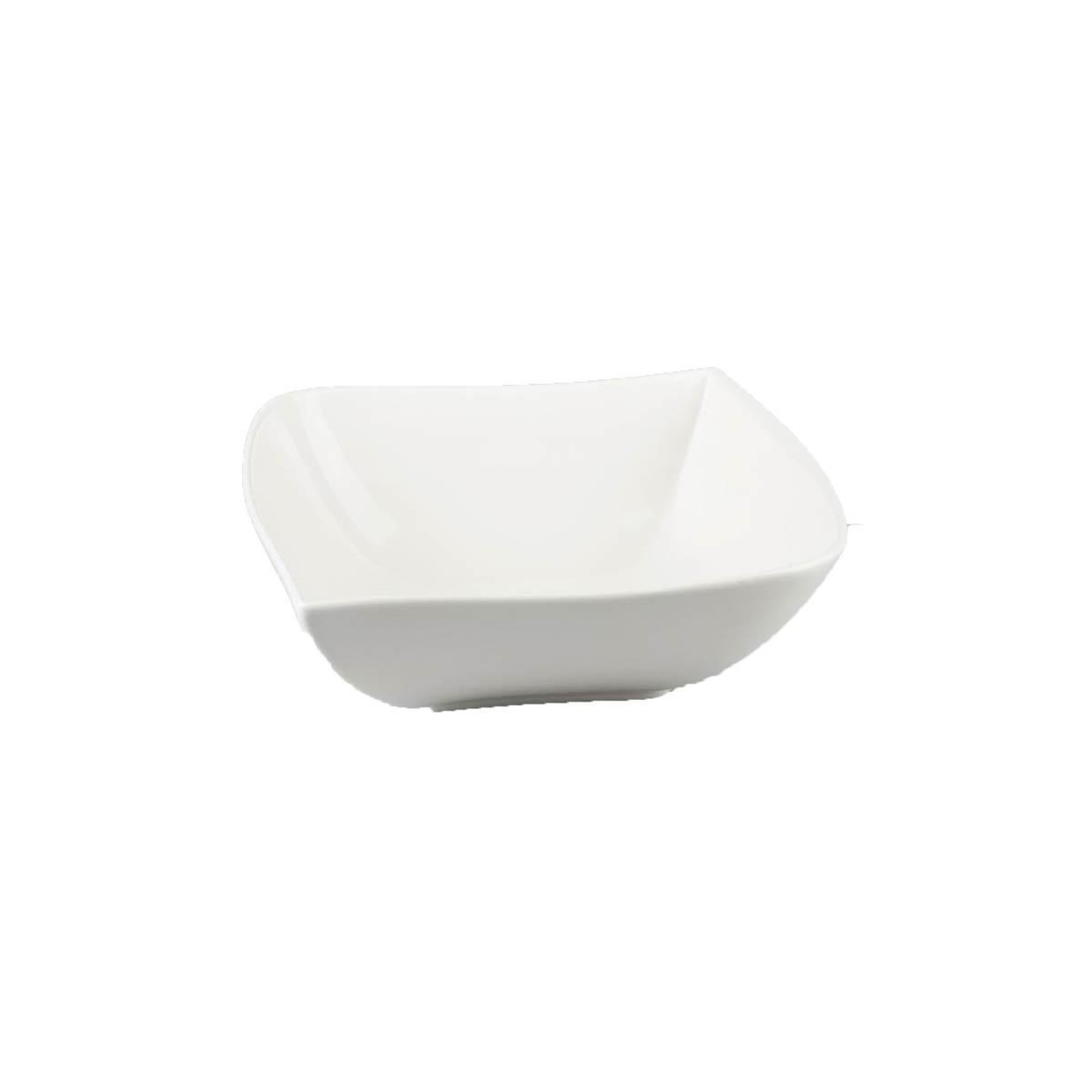 Voir la diapositive 6 : SECRET DE GOURMET Coupelle carrée  vague  13cm blanc