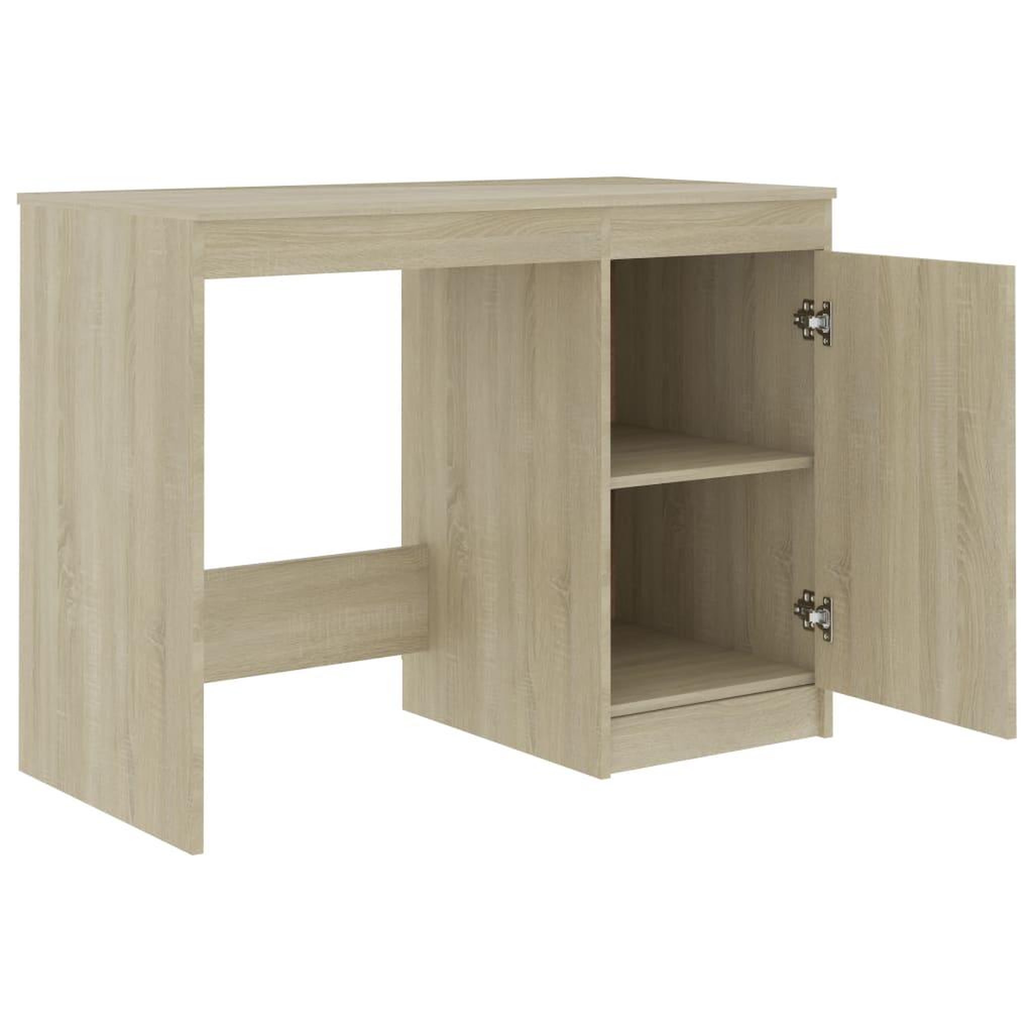 Voir la diapositive 4 : VIDAXL Bureau Chene sonoma 100x50x76 cm Bois d'ingenierie