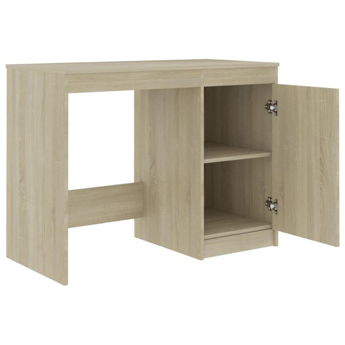 VIDAXL Bureau Chene sonoma 100x50x76 cm Bois d'ingenierie