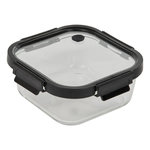FIVE Boîte de Conservation en Verre  Clipeat Plus  1,1L Noir