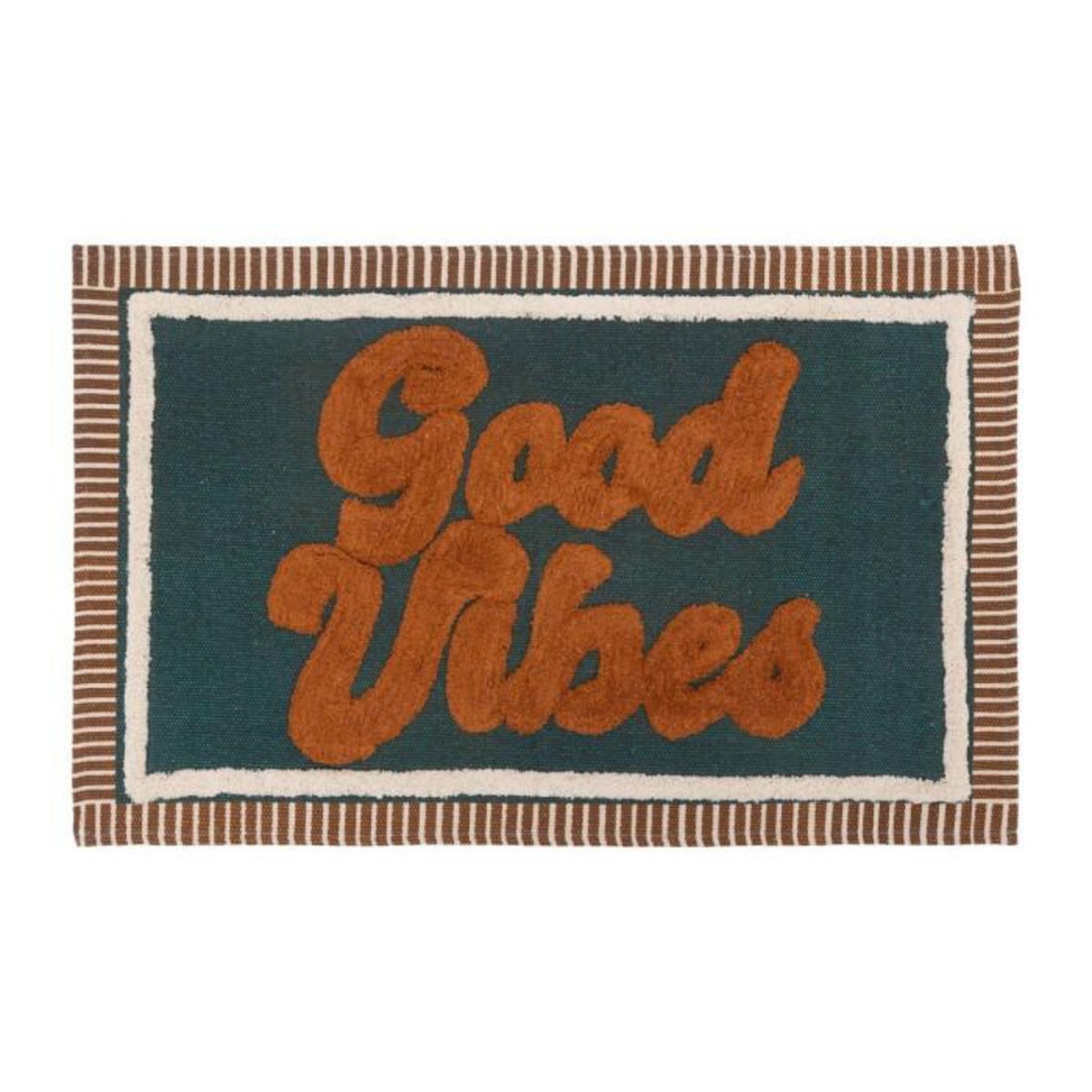 ATMOSPHERA Tapis Déco Design  Be Vintage  60x90cm Bleu