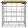 Voir la diapositive 3 : VIDAXL Banc de jardin design gabion 43x44x42 cm bois de pin impregne