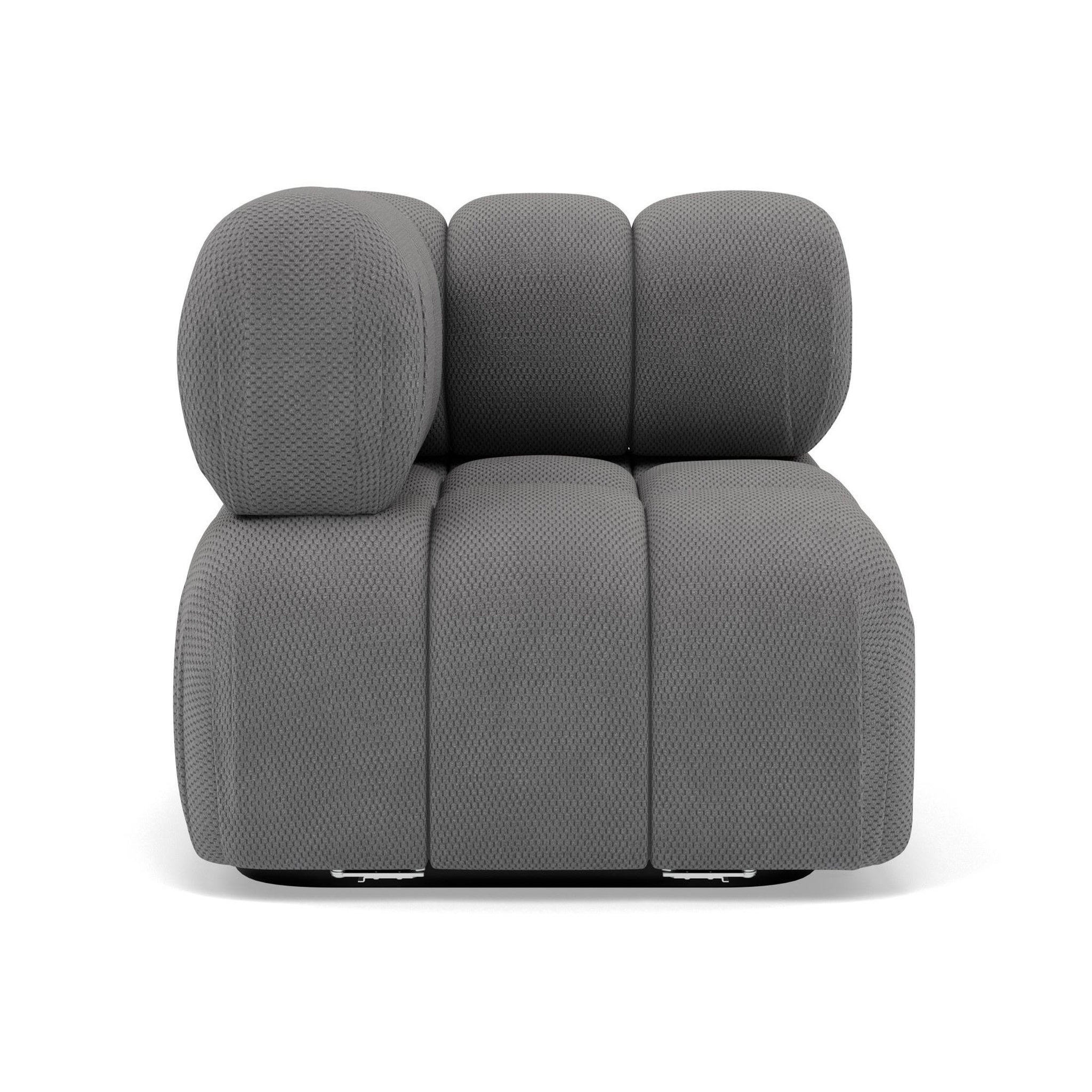 Voir la diapositive 1 : LISA DESIGN Ruby - module d'assise d'angle gauche en velours texturé