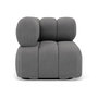 Voir la diapositive 1 : LISA DESIGN Ruby - module d'assise d'angle gauche en velours texturé