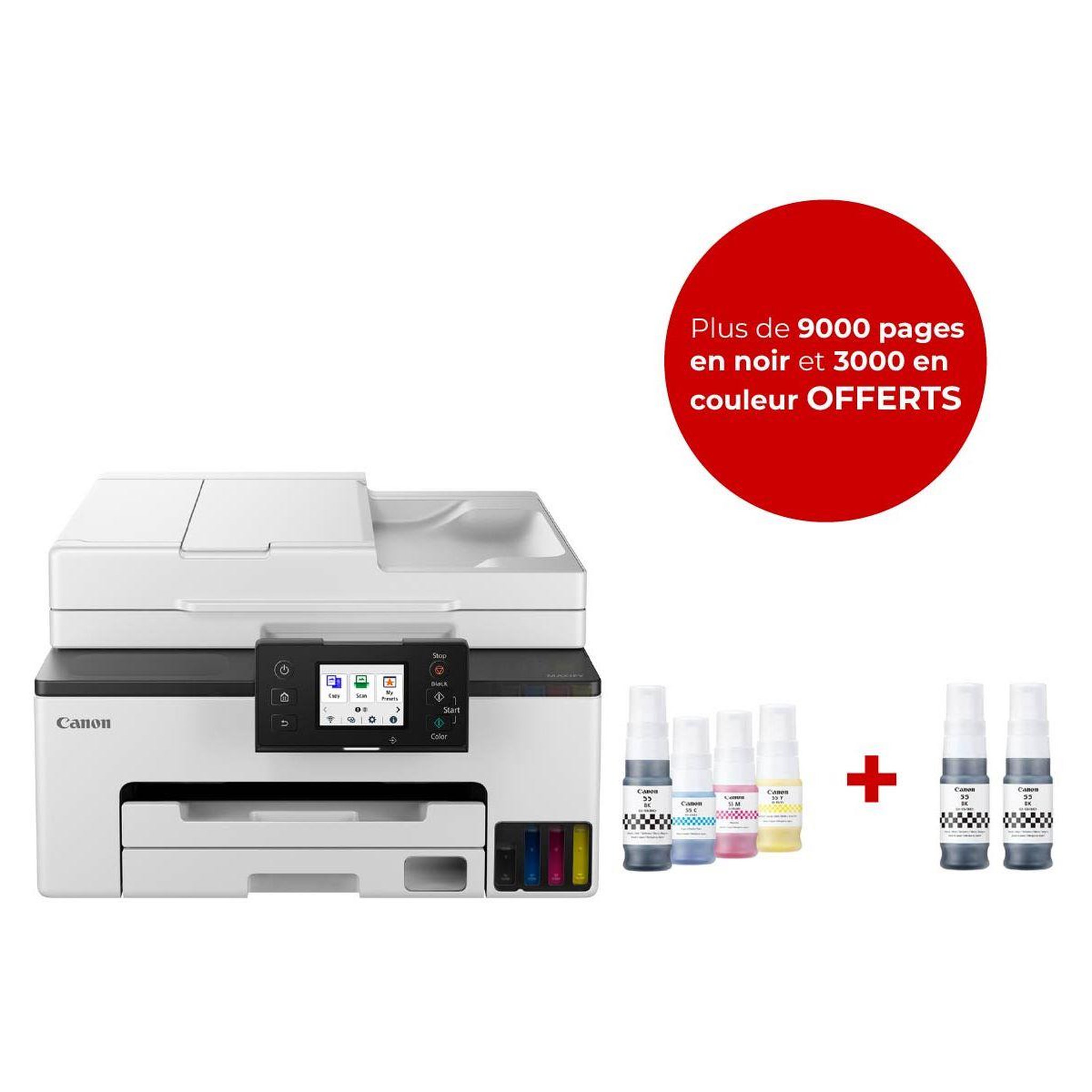 Canon Imprimante jet d'encre Megatank Maxify GX2050 Multi Pack