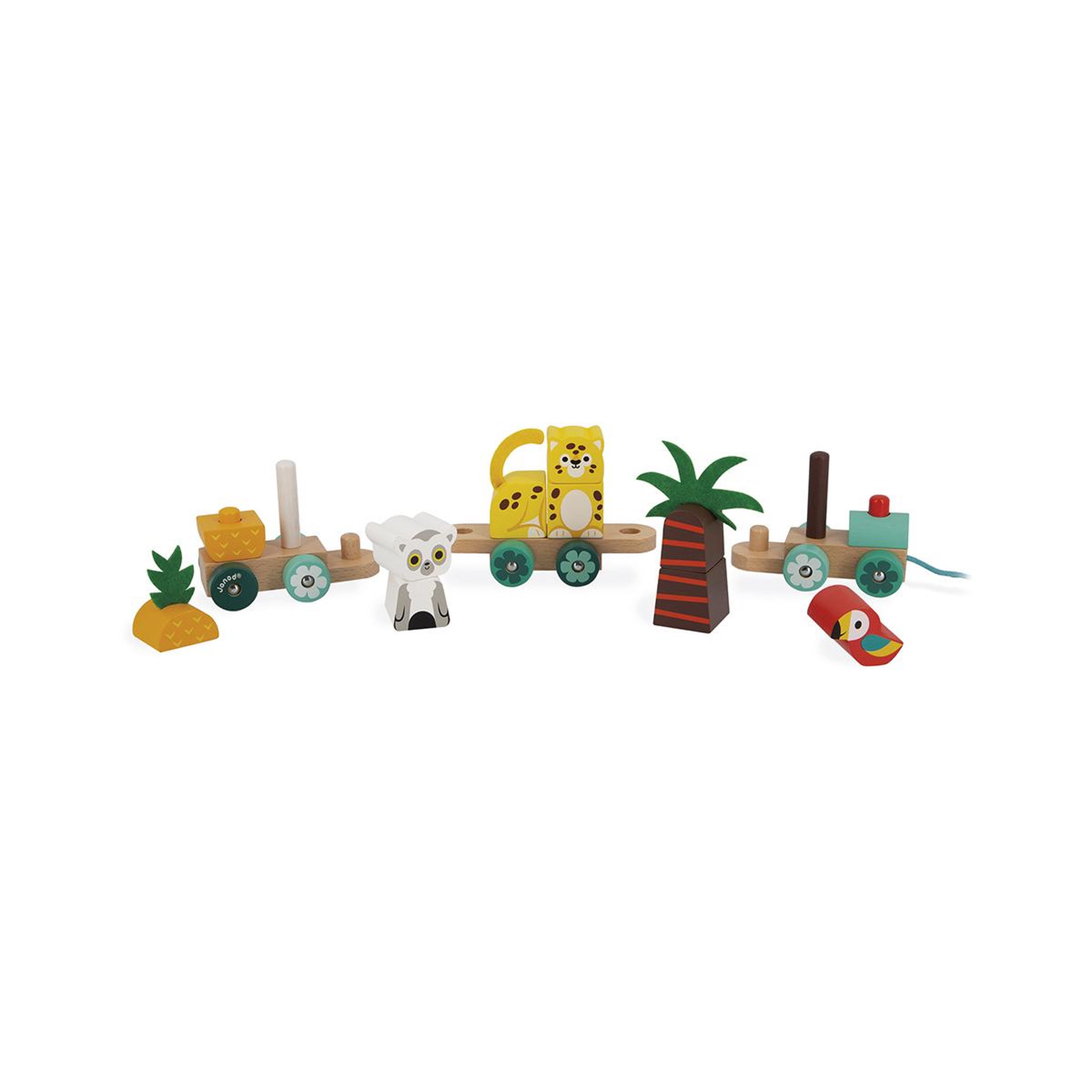 Juratoys-Janod Tropik train tropical a tirer