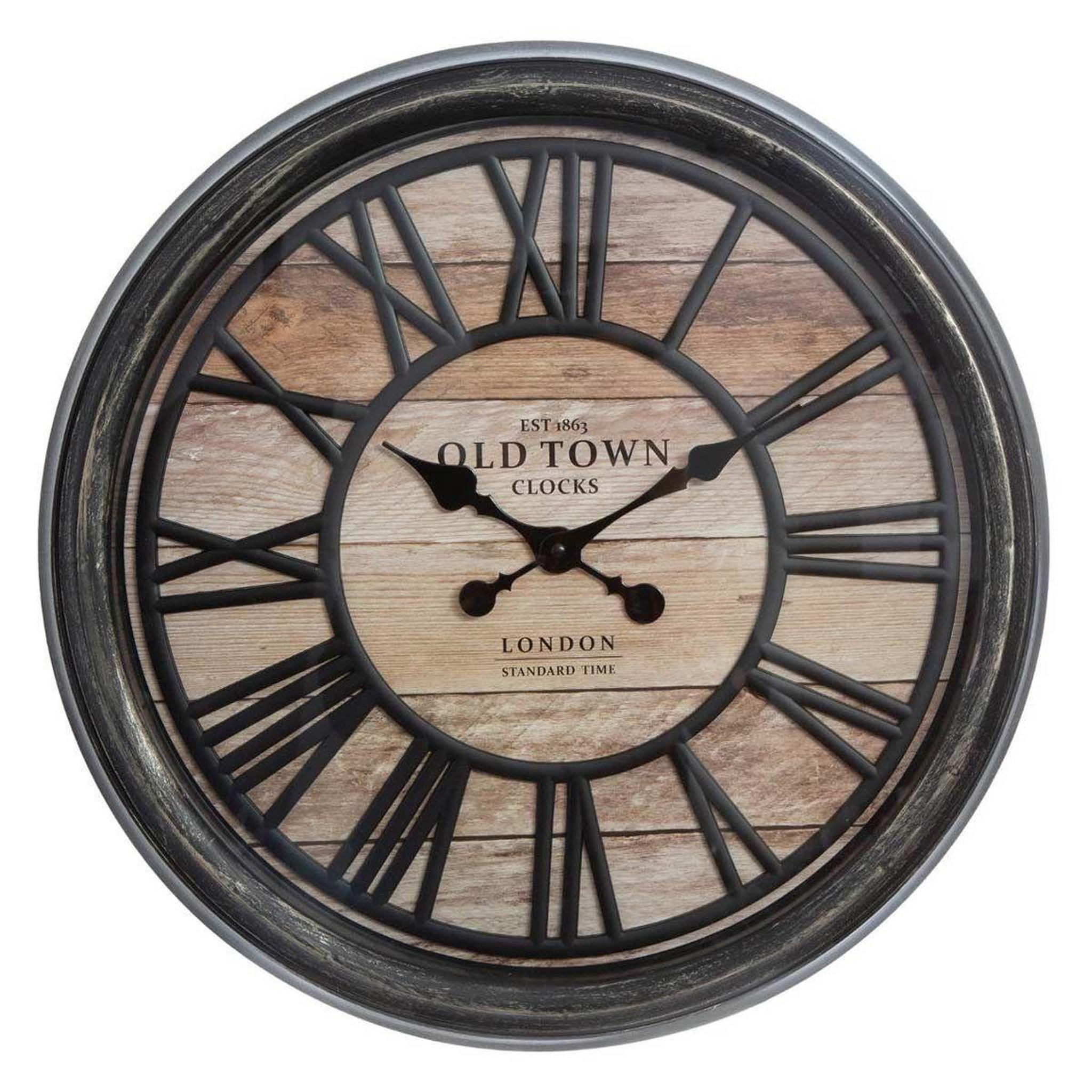 ATMOSPHERA Horloge murale design  relief  50cm naturel