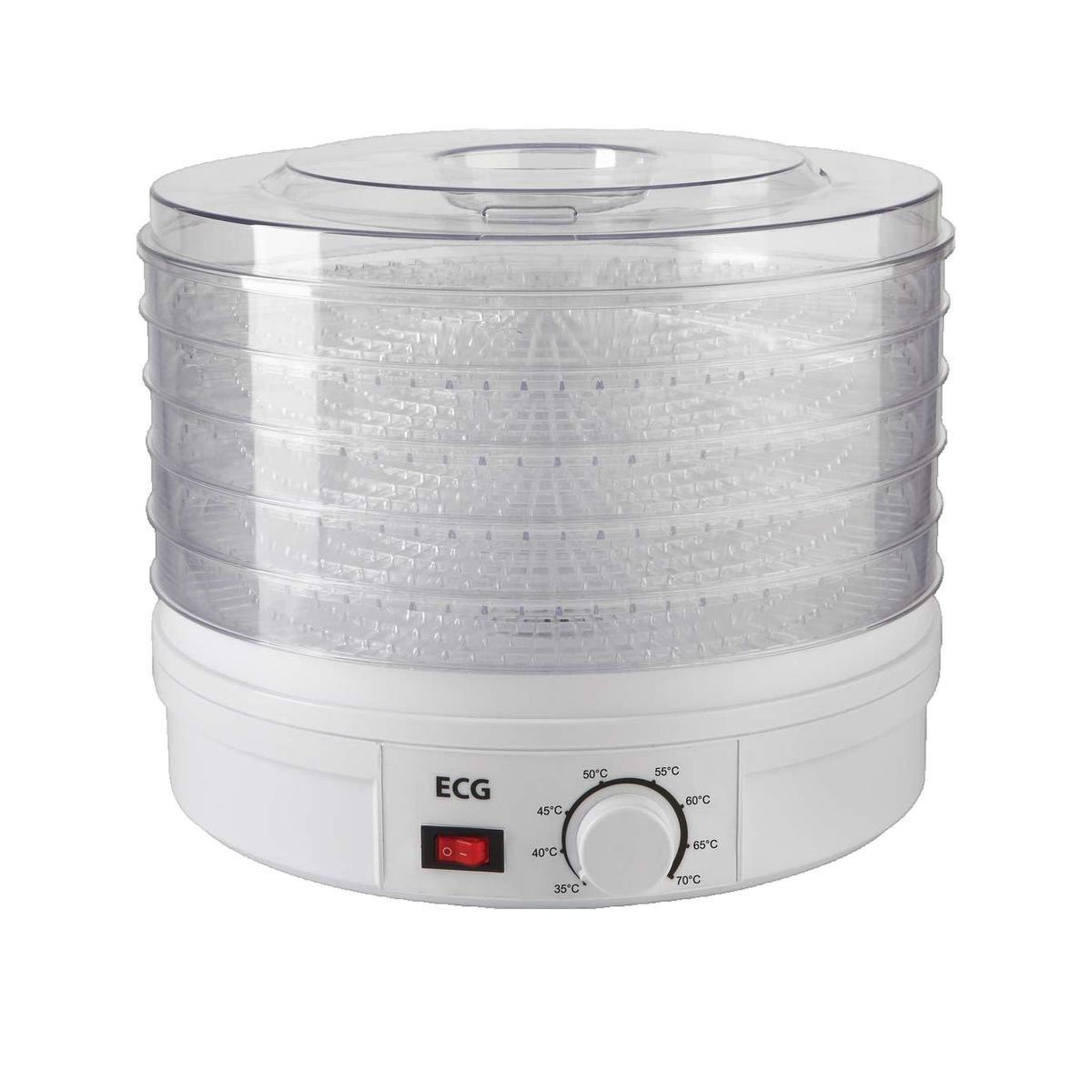 Voir la diapositive 2 : ELECOOM Déshydrateur ECG SO 375 Blanc et Transparent