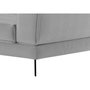 Voir la diapositive 6 : LOUNGITUDE Canapé d'angle gauche convertible IMPERIAL 5 places - Tissu gris clair - 2 coffres de rangement - L304 x P212 x H86 cm