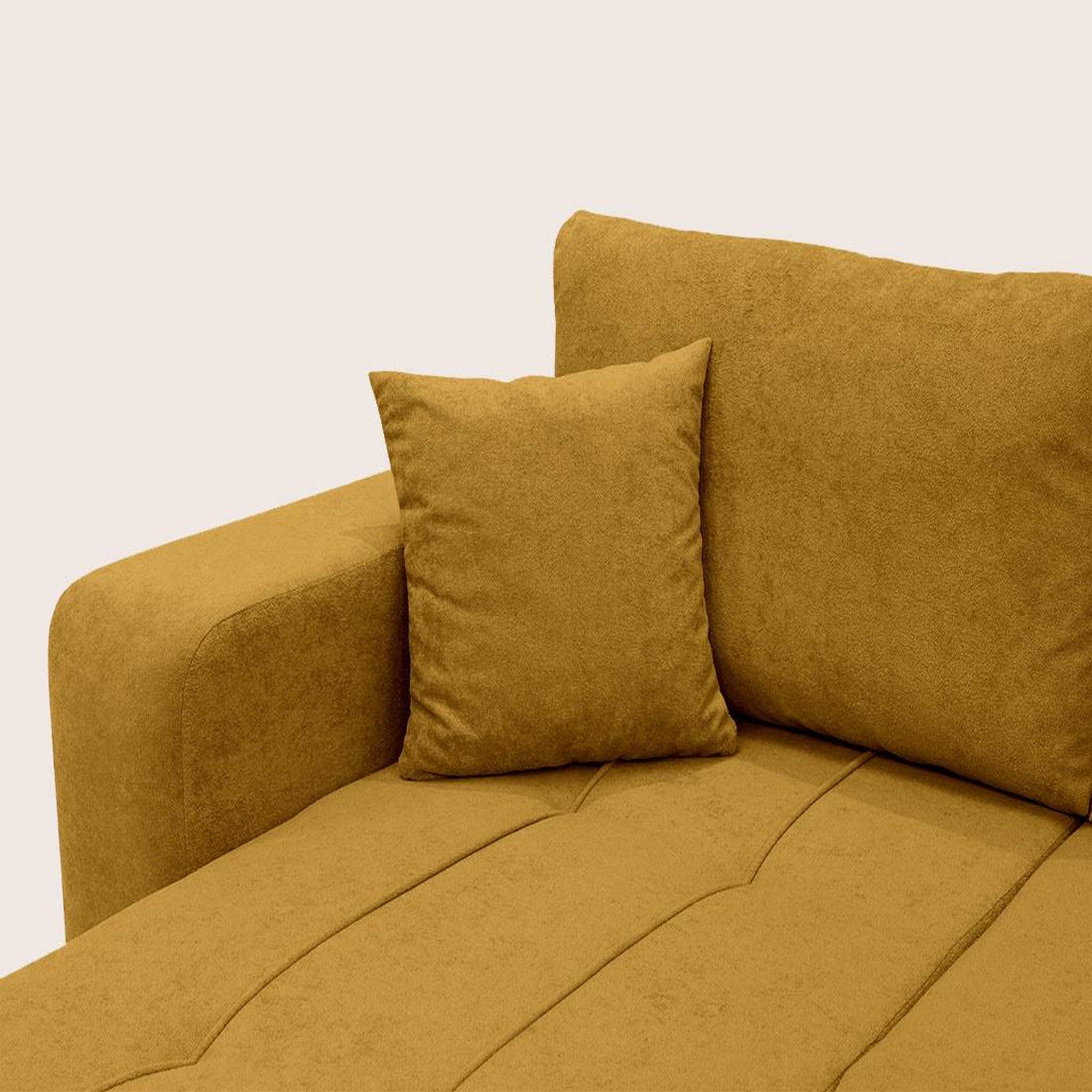 Voir la diapositive 6 : BEST MOBILIER Nicole - canapé panoramique en u 7 places convertible avec coffre en tissu
