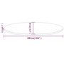 Voir la diapositive 6 : VIDAXL Dessus de table 100x50x2,5 cm bois de pin massif ovale