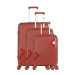 OBAGO OBAGO - Set de 3 Valises CASSIOPEE. Coloris disponibles : Bleu, Orange, Rouge