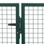 Voir la diapositive 3 : VIDAXL Portillon Acier 350x100 cm Vert