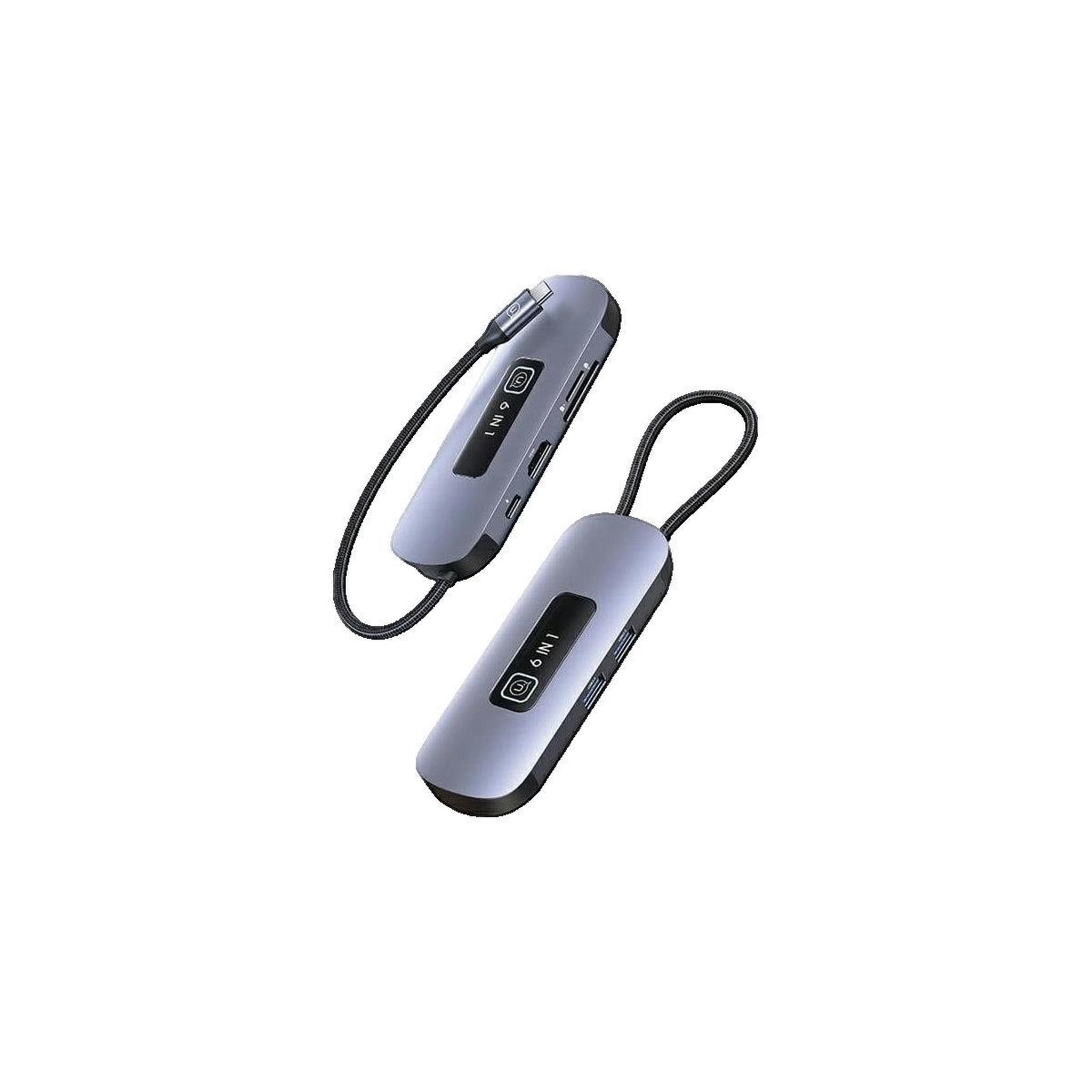USPC Adaptateur HUB USB usams 6 en 1 Gris