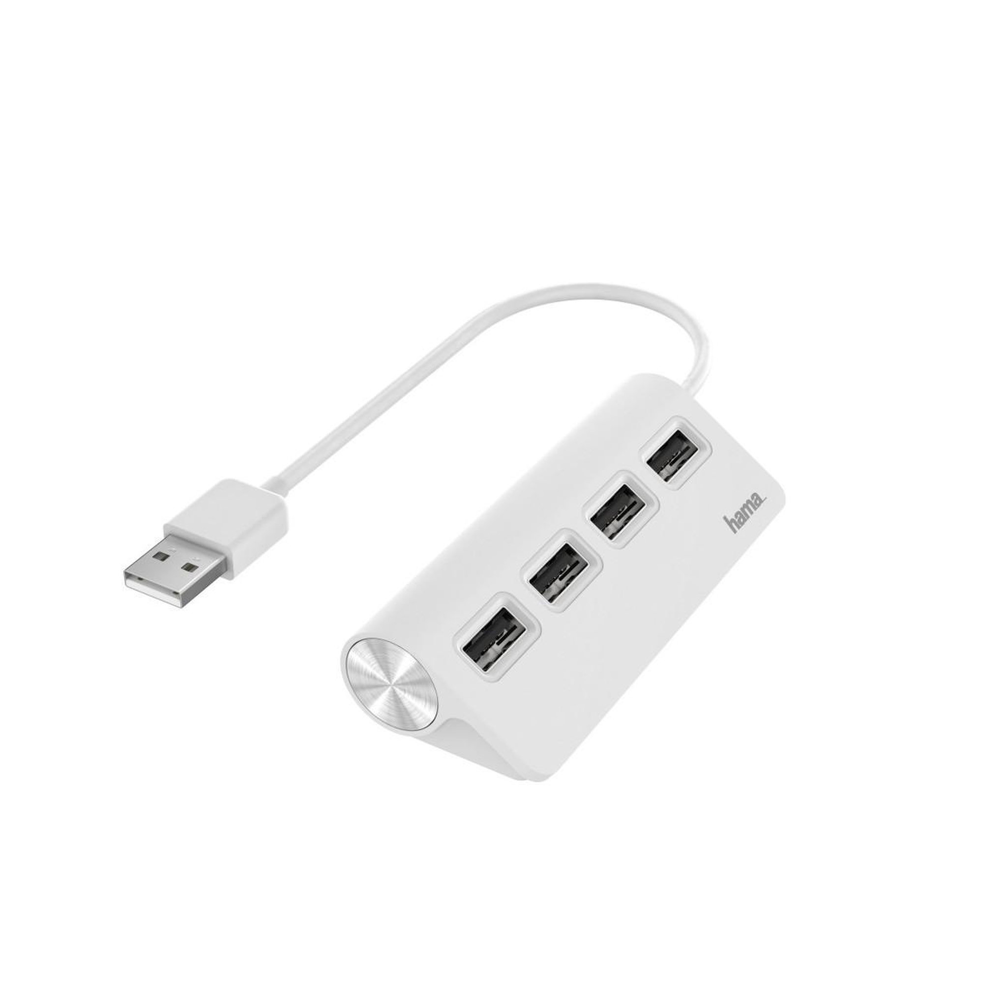 Voir la diapositive 2 : Hama Hub USB Hama 4 x USB2.0 Blanc Desktop 00200120