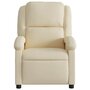 Voir la diapositive 4 : VIDAXL Fauteuil de massage inclinable Creme Tissu