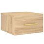 Voir la diapositive 5 : VIDAXL Tables de chevet murales 2 pcs chene sonoma 35x35x20 cm