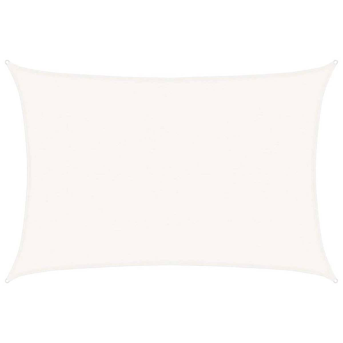 VIDAXL Voile d'ombrage 160 g/m^2 Blanc 5x6 m PEHD