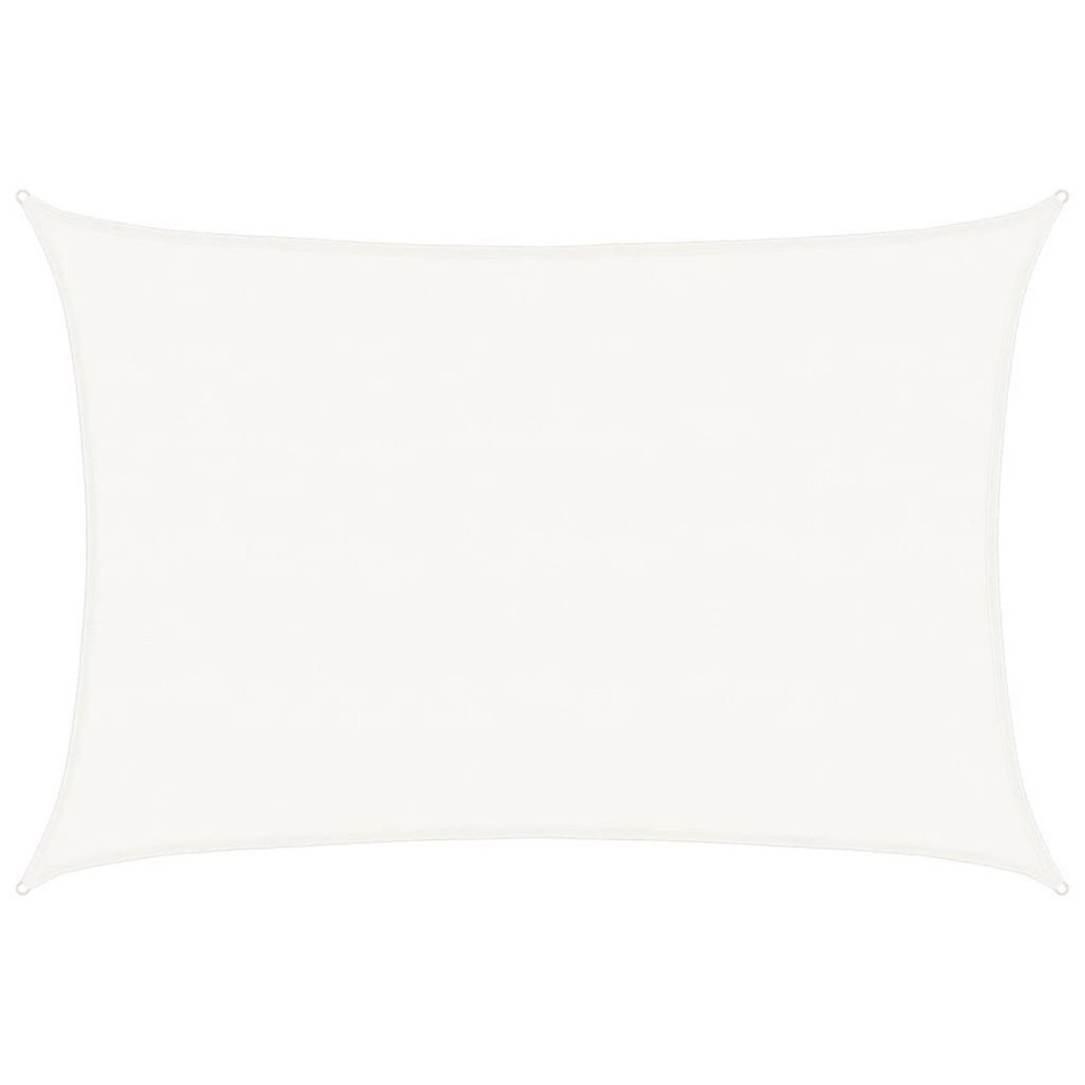 VIDAXL Voile d'ombrage 160 g/m^2 Blanc 5x6 m PEHD