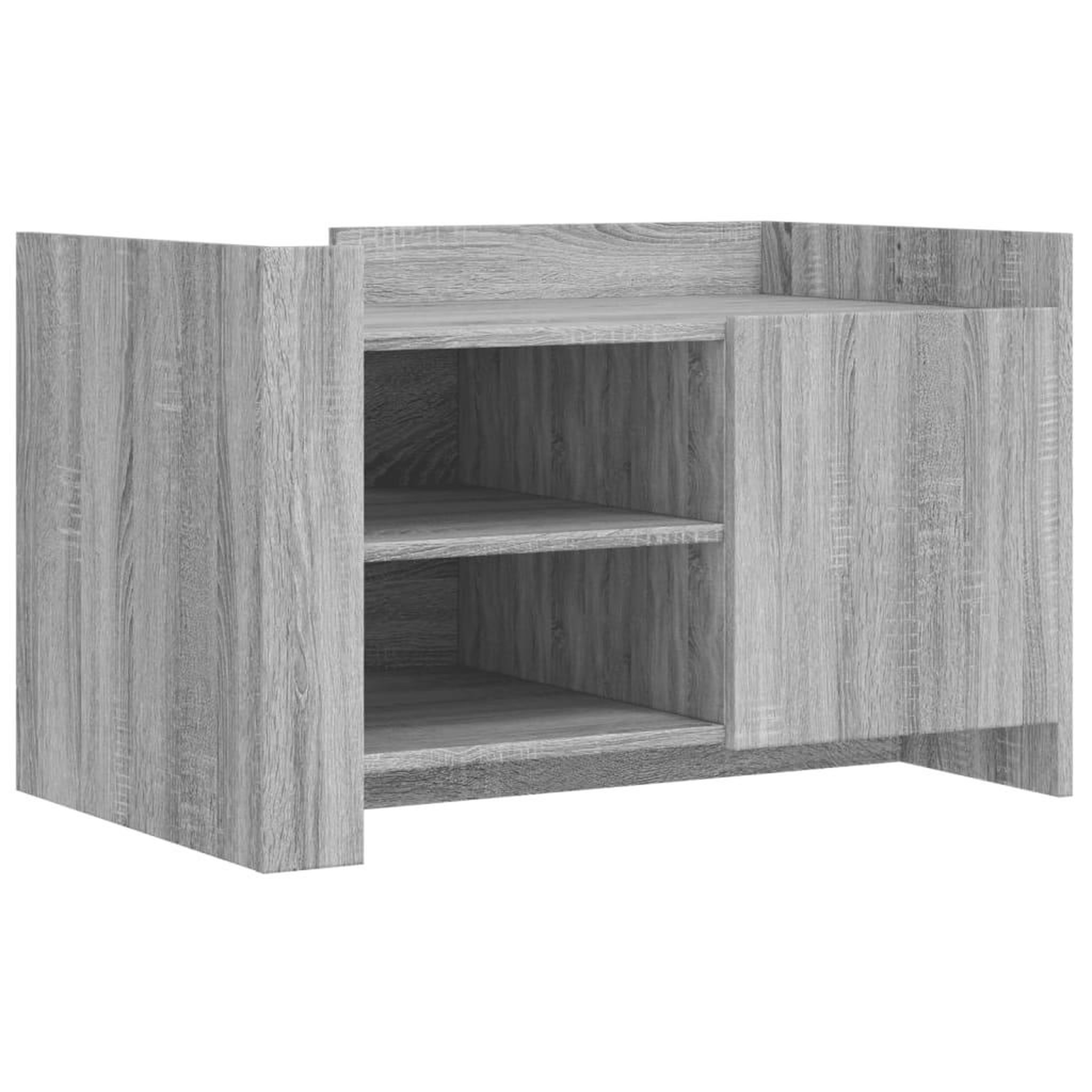 Voir la diapositive 2 : VIDAXL Table basse sonoma gris 80x50x50 cm Bois d'ingenierie