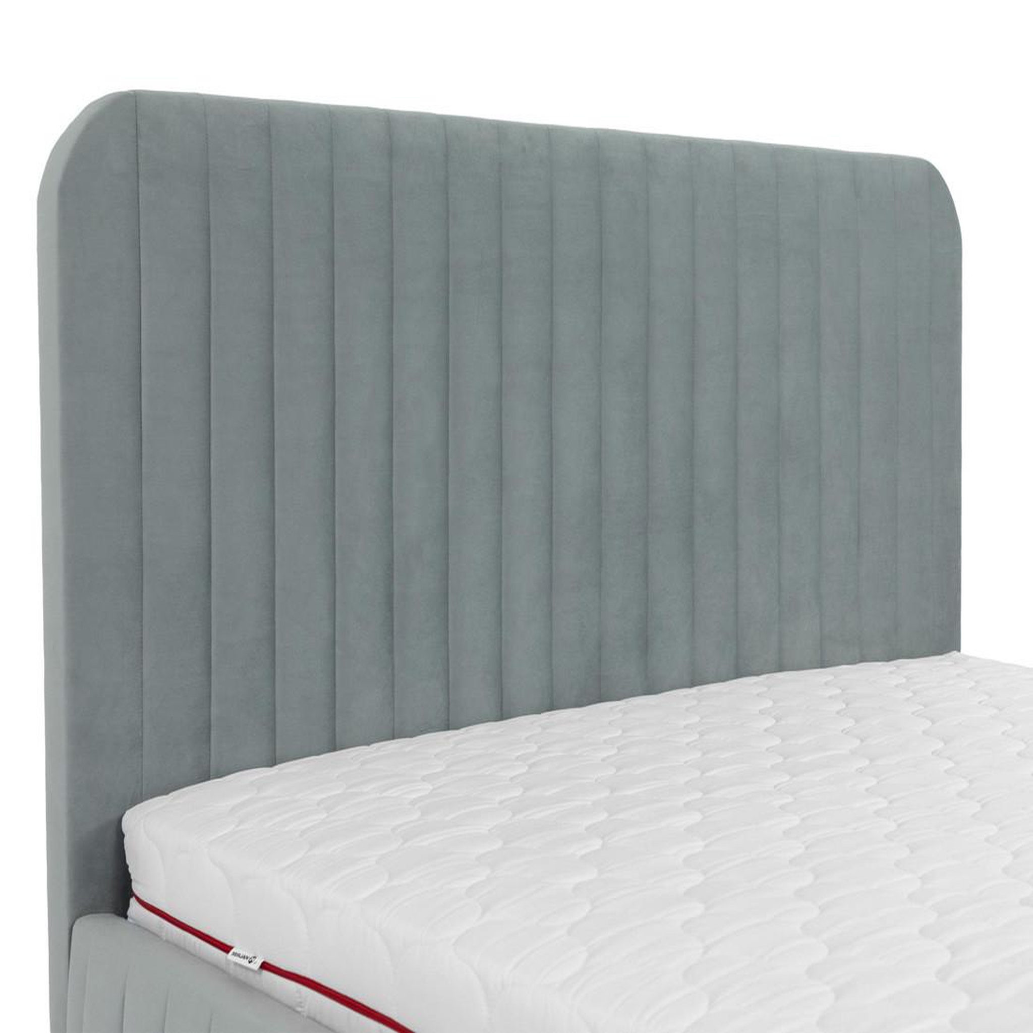 Voir la diapositive 3 : BEST MOBILIER Stuart - lit coffre - 180x200 cm - sommier inclus - en velours