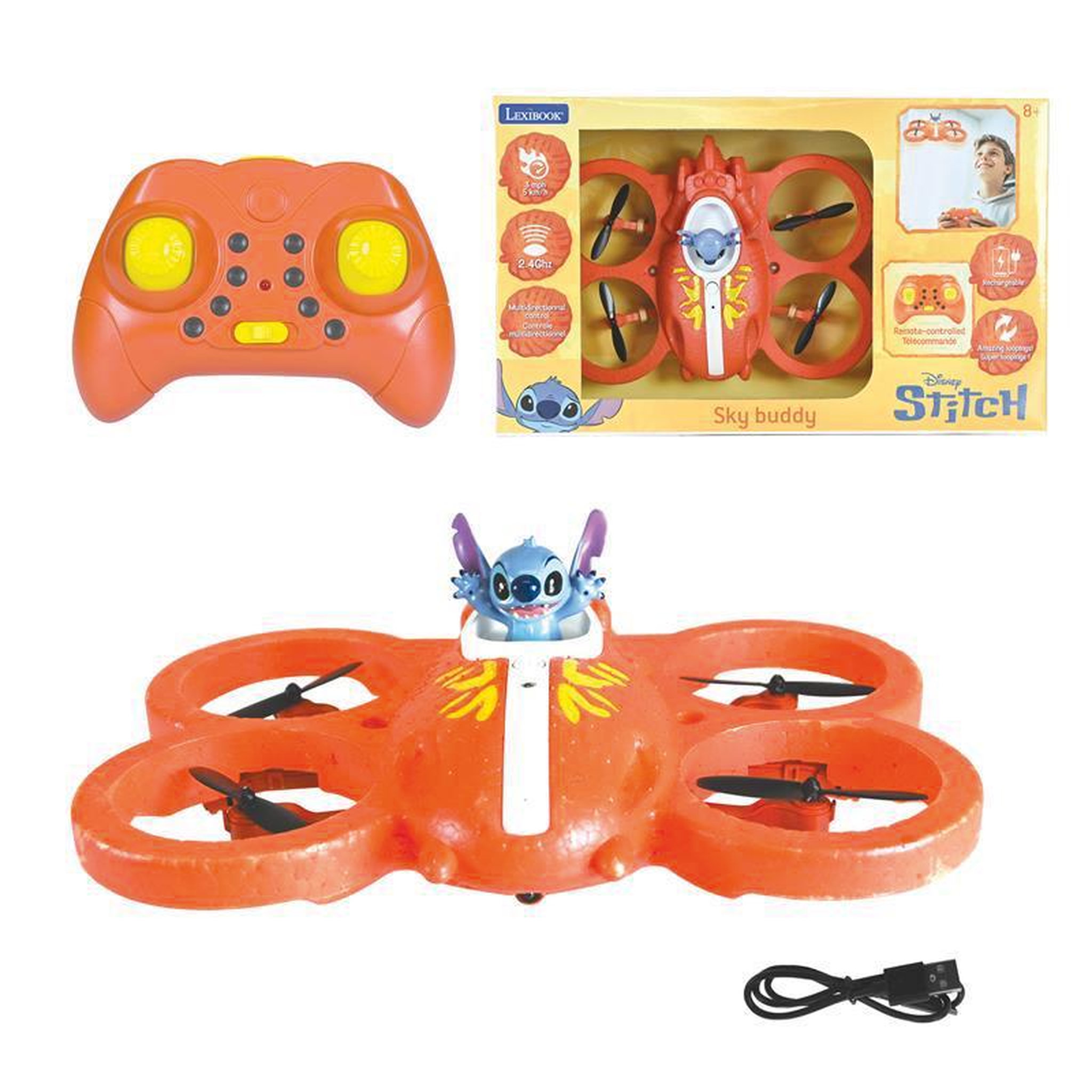 Voir la diapositive 2 : Lexibook RC Flying Stitch Volant Télécommandé