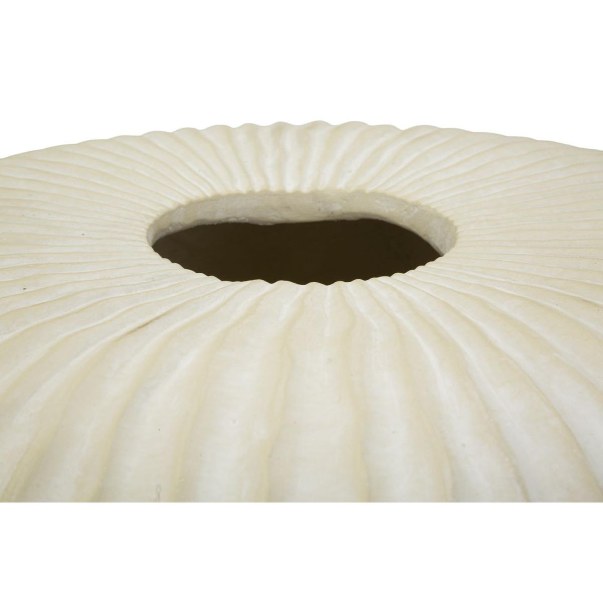 Voir la diapositive 3 : Paris Prix Vase design rainuré  icicle  40cm crème