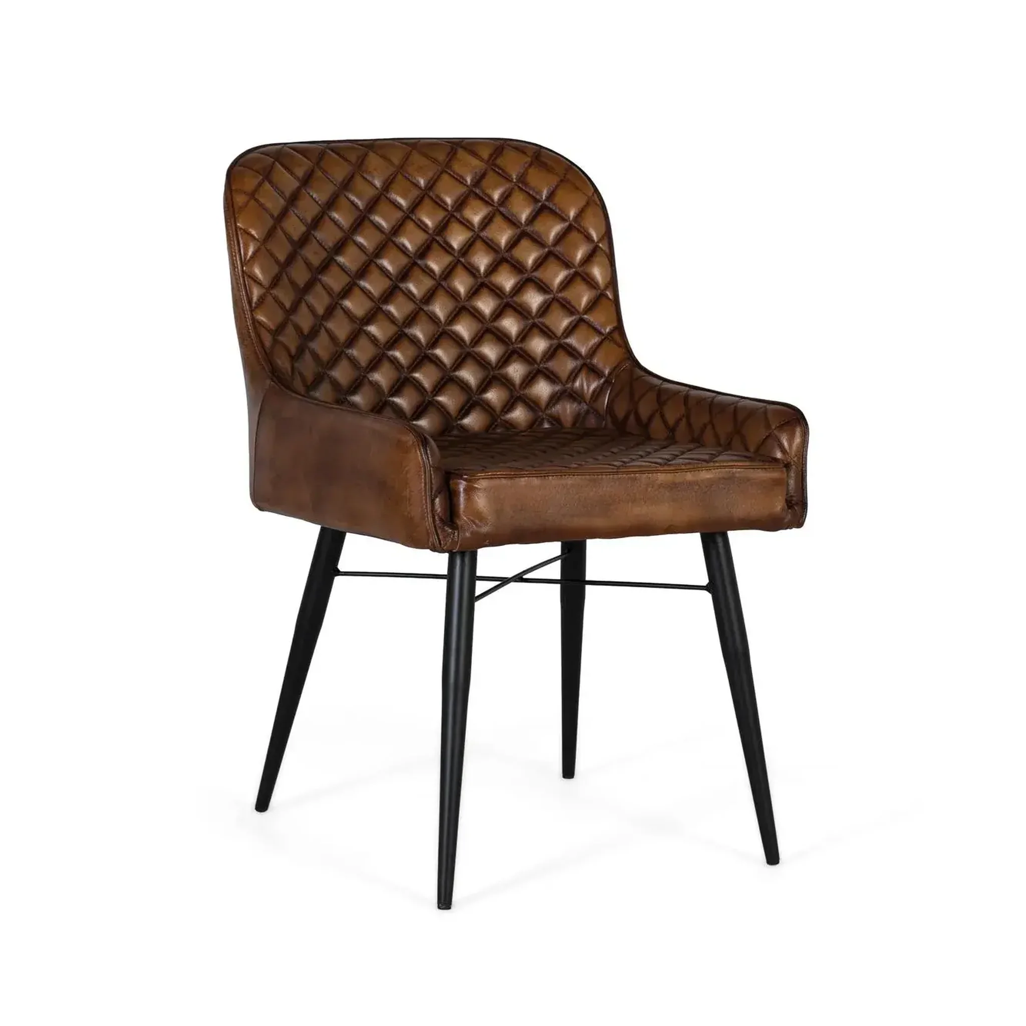 GINER Y COLOMER SL Chaise en cuir 51 cm style moderne classique
