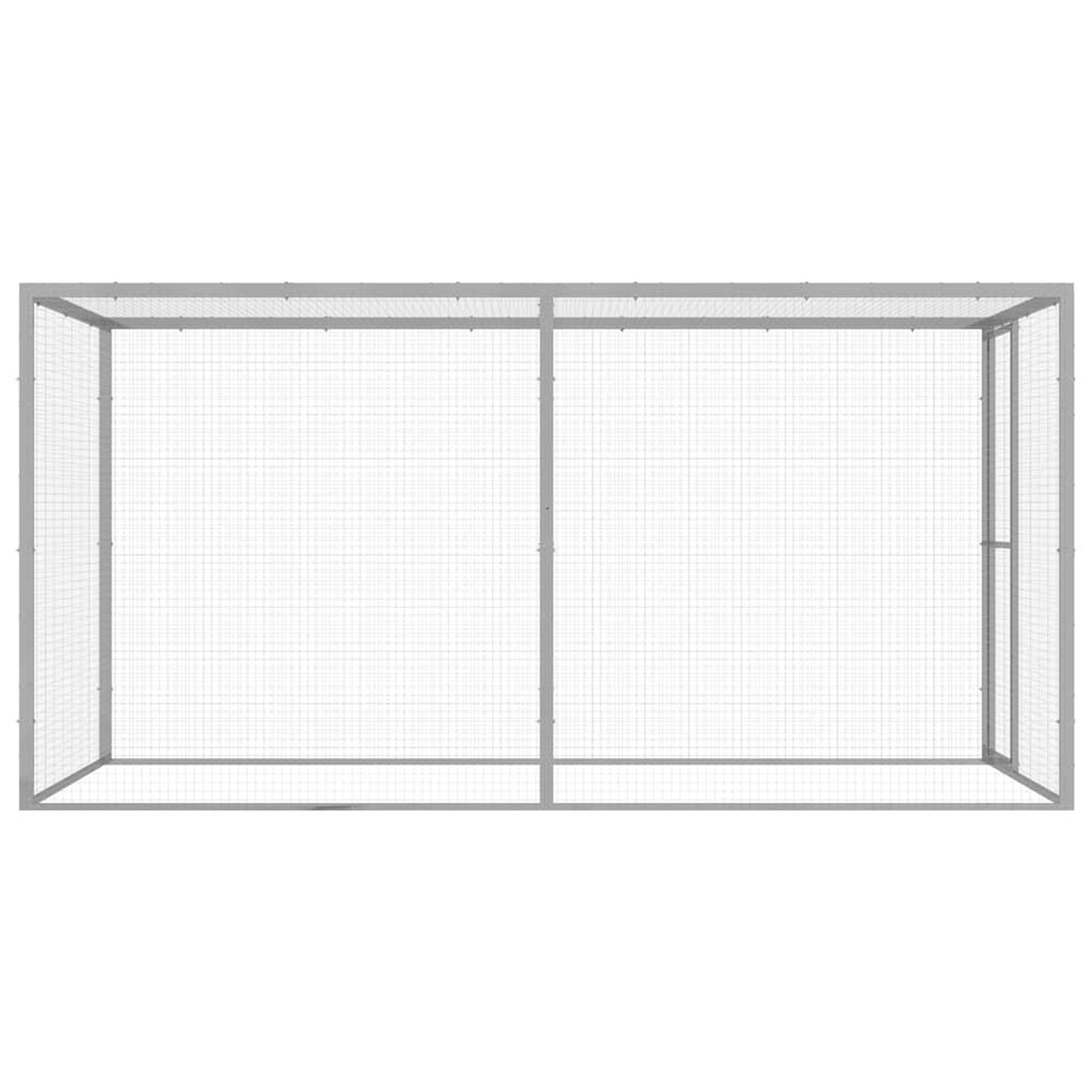 Voir la diapositive 3 : VIDAXL Cage pour chat 3x1,5x1,5 m Acier galvanise