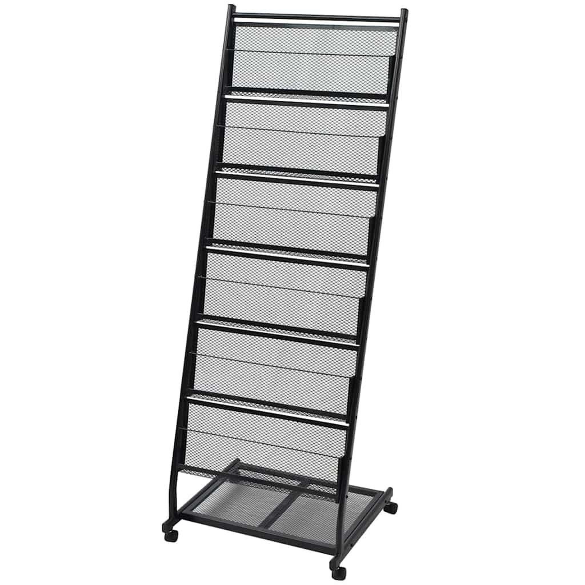 VIDAXL Porte-revues 47,5 x 43 x 133 cm Noir A4