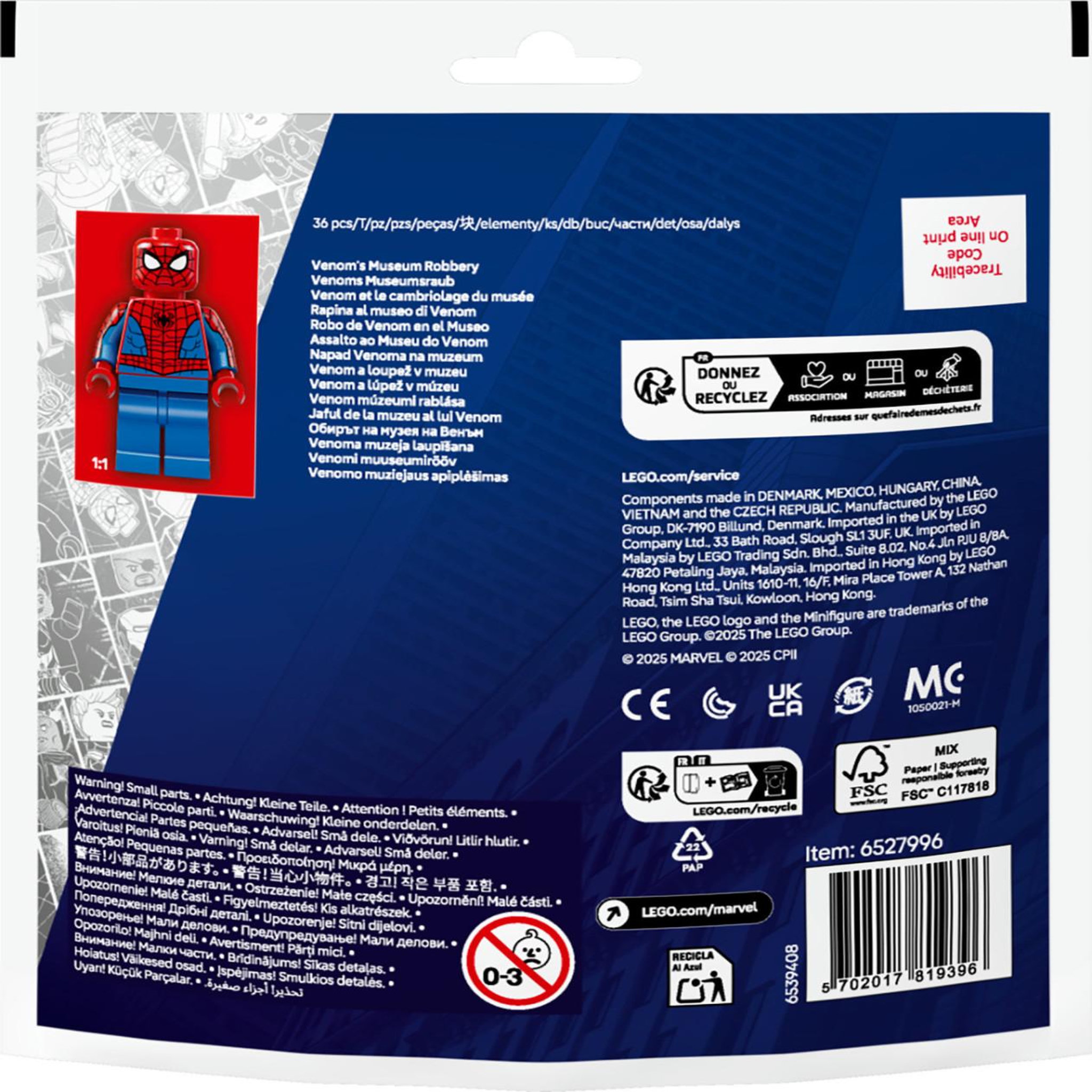Voir la diapositive 3 : LEGO VENOM CAMBRIOLAG MUSEE COMICS Lego LEG30707