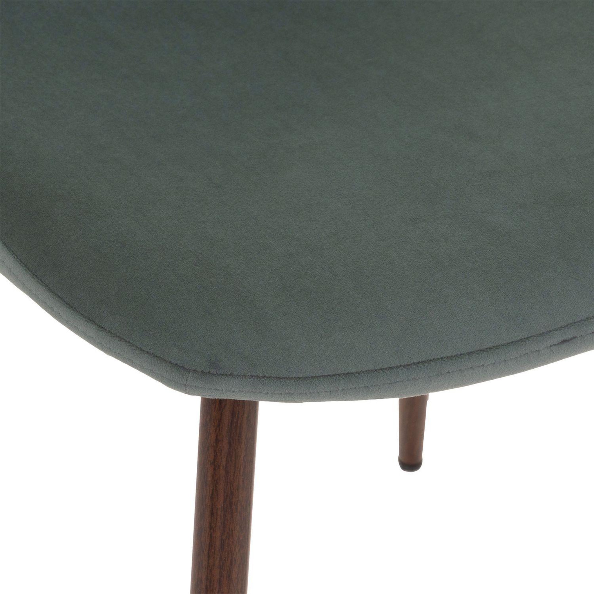 Voir la diapositive 3 : TOILINUX Lot de 4 Chaises confortables en polyester effet velours et pieds en fer