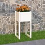 Voir la diapositive 1 : VIDAXL Jardiniere Blanc 40x40x81 cm Bois massif de pin