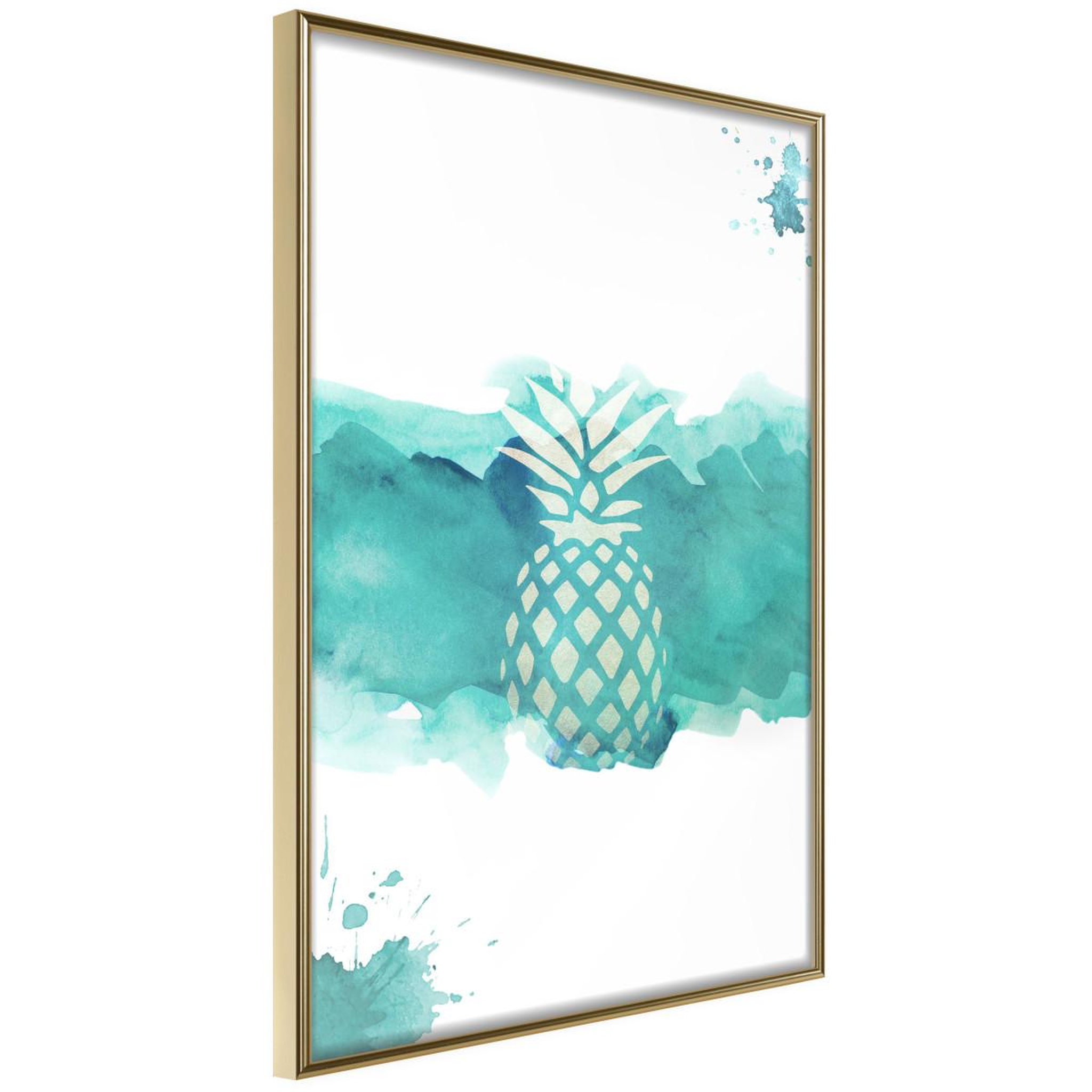 Paris Prix Affiche murale encadrée  pastel pineapple