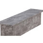 Voir la diapositive 6 : Paris Prix Banc Design & Coussin  Kellogg  160cm Gris