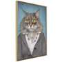 Voir la diapositive 1 : Paris Prix Affiche Murale Encadrée  Animal Alter Ego Cat