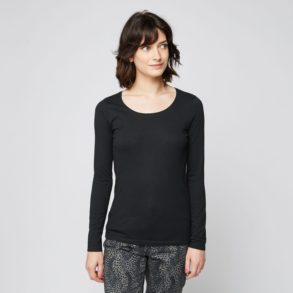 INEXTENSO T shirt manches longues femme pas cher Auchan