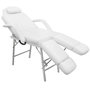 Voir la diapositive 3 : VIDAXL Fauteuil pour traitement facial Similicuir 185x78x76 cm Blanc