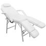 Voir la diapositive 3 : VIDAXL Fauteuil pour traitement facial Similicuir 185x78x76 cm Blanc