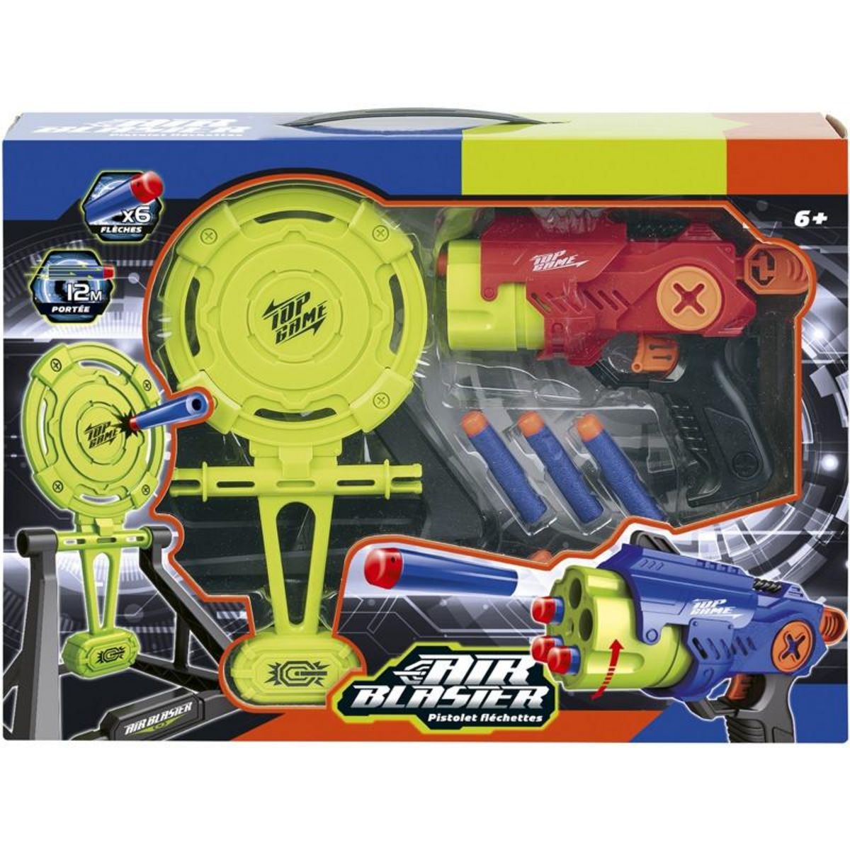 No name JEU PISTOLET 19CM CIBLE ABC 630636