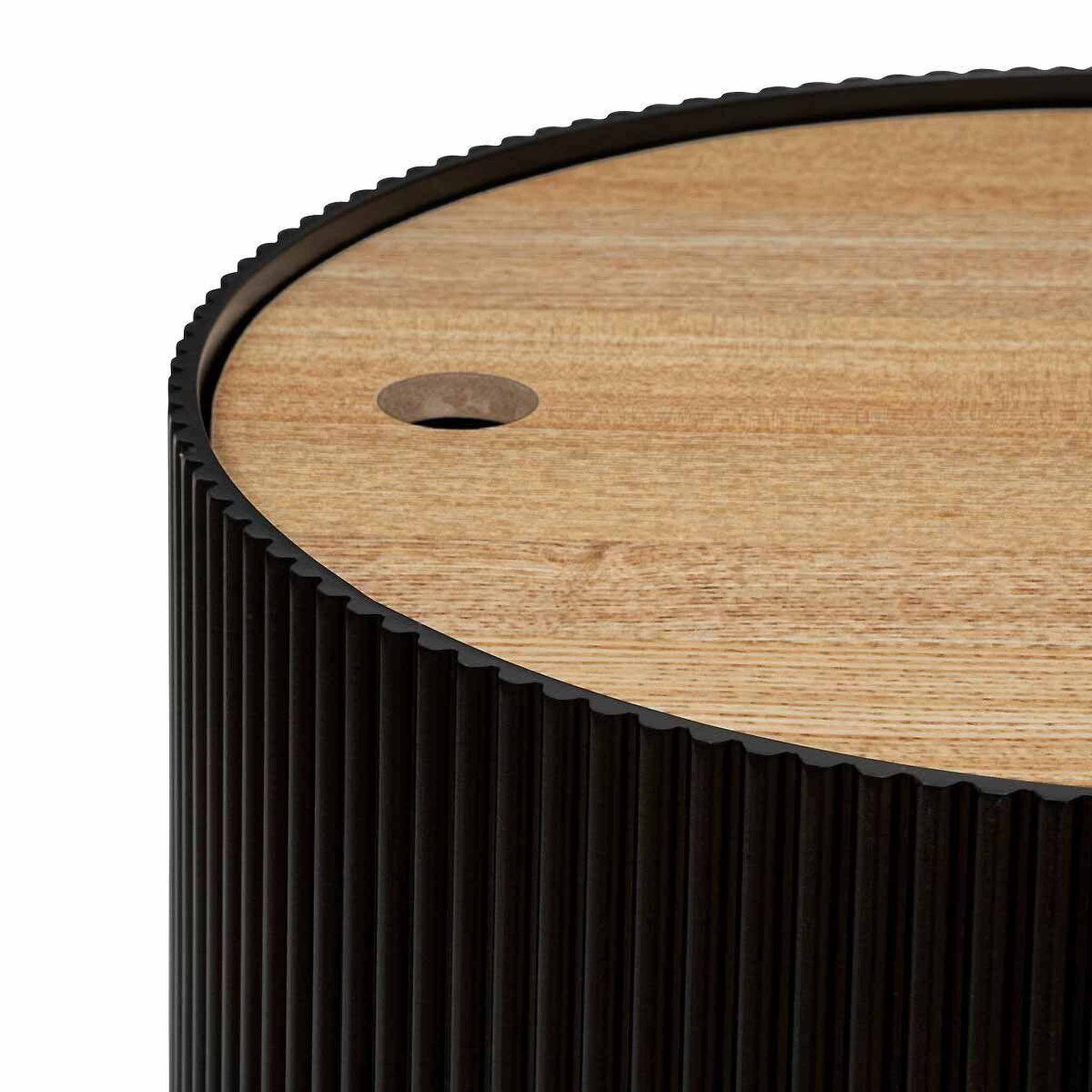Voir la diapositive 3 : ATMOSPHERA Table d'Appoint Avec Coffre  Enola  38cm Noir