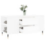 Voir la diapositive 4 : VIDAXL Table basse blanc 102x44,5x50 cm bois d'ingenierie