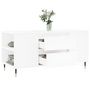 Voir la diapositive 4 : VIDAXL Table basse blanc 102x44,5x50 cm bois d'ingenierie