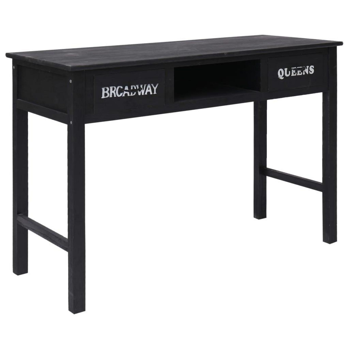 VIDAXL Table console Noir 110x45x76 cm Bois