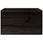 Voir la diapositive 4 : VIDAXL Boîte en bois avec poignees noir 40x30x23 cm bois de pin massif